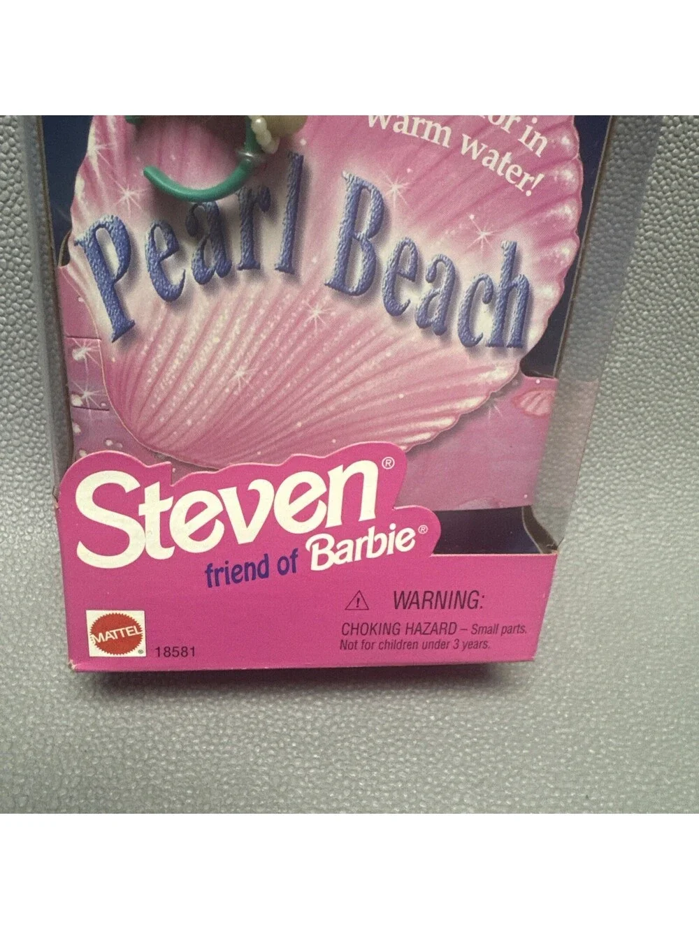 Vintage 1997 Mattel Pearl Beach Steven Friend of Barbie NRFB 18581 With Ring